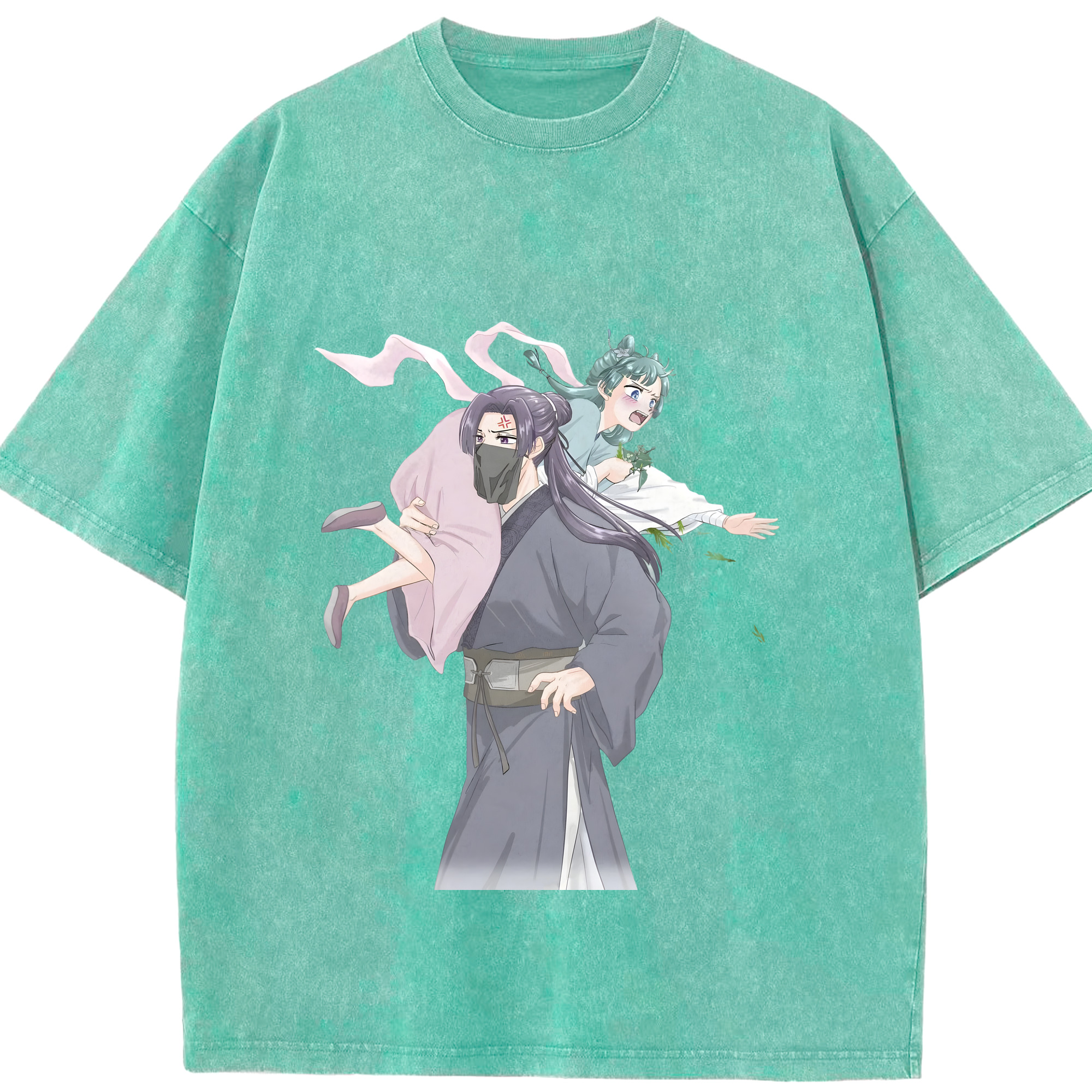 （画像用） 薬屋のひとりごと The Apothecary Diaries 綿100% ヴィンテージ風 半袖Tシャツ（フロントプリント）